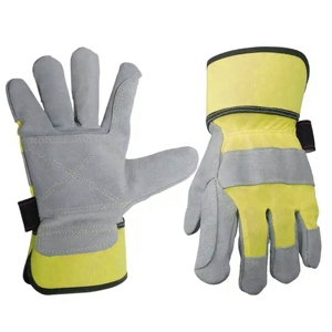 Guantes de Trabajo de Cuero Vacuno Cómodos, Protección para Manos y Brazos, Seguridad Industrial, para Trabajadores de la Construcción, Certificación CE - Product Image 3