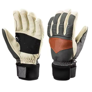 Direct Factory Supplier's Comfortable Waterproof <b>Ski</b> <b>Gloves</b> Pure Leather Windproof Thermal Insulation Winter Sports Snowboarding - Product Image 4