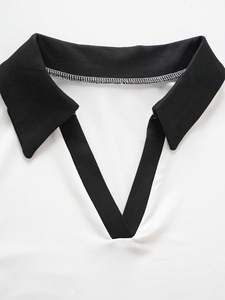 T-shirt personnalisé le plus vendu, 100% coton, polo pour femme, respirant, grande taille, t-shirt uni pour femme, polo à sublimation - Product Image 4