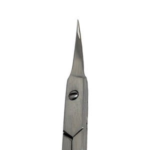 Ciseaux à ongles allemands en acier inoxydable avec lames courbées et affûtées pour manucure, soin des cuticules et nail art - Product Image 2