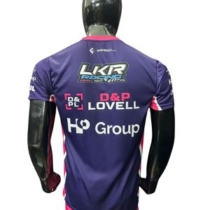 Chemise à manches courtes pour homme, en tricot imprimé, respirante, séchage rapide, sportive, cyclisme, course automobile F1, course de moto - Product Image 2