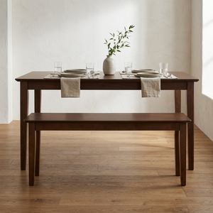 Chaise de salle à manger en bois finition noyer, design contemporain, durable, en stock, pour la maison et les hôtels - Product Image 4