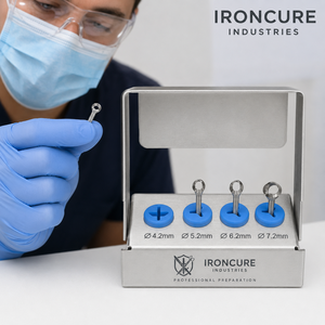 Kit de 4 Piezas para Implantes Dentales, Punzón Rotatorio de Tejido de 4.2mm, 5.2mm, 6.2mm, 7.2mm, Estuche Metálico para Instrumentos, IRONCURE INDUSTRIES Clase II - Product Image 4