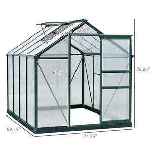 Serra da Giardino Walk-In per Coltivazione, Non Supportata da Strutture di Sostegno, Non Adatta per Prodotti con Difetti - Product Image 5