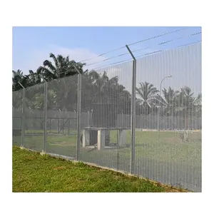 Ağır yüksek mukavemetli güvenlik bariyeri kaldırım güvenliği anti-tarama çit bahçe geçit için 358 yoğunluk örgü çit Panel