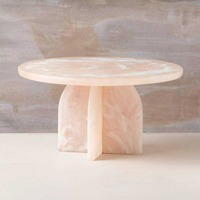 Support à gâteau en résine fait main avec une tranche d'agate polie par madiha art ad craft
