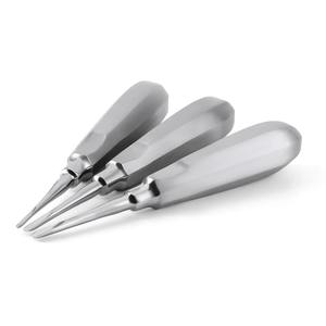 Élévateur dentaire en acier inoxydable, droit et courbé, pour la dentisterie, tournevis chirurgical, kit d'instruments de laboratoire - Product Image 4