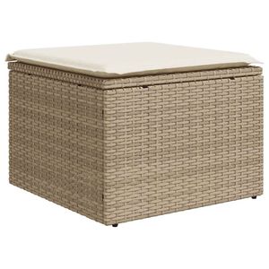 Ensemble de canapé de jardin modulaire en rotin PE beige 5 pièces, meubles d'extérieur confortables et élégants - Product Image 5