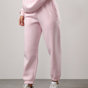 Best Selling Pastel Pink Women's Classic Plush Oversized Joggers Fleece Soft Touch Fabric Women Sweatpants Women Pants & <b>Trouser</b> - Product Image 1