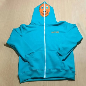 Ensemble de survêtement en coton unisexe deux pièces personnalisé OEM Pantalon de survêtement évasé décontracté et sweat à capuche avec impression bouffante 3D Survêtement unisexe d'hiver - Product Image 2