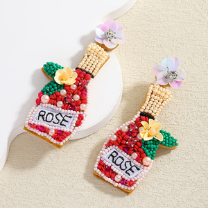 Collar de cuentas hecho a mano con cuentas de rocío y perlas en forma de flor para mujer, ideal para fiestas, de MULTI CRAFT - Product Image 3