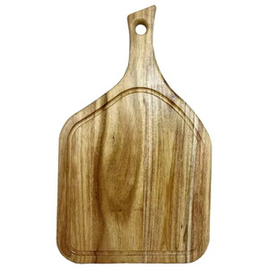 Planche à découper en bois d'acacia de forme irrégulière, durable, classique, rustique, pour fromages et légumes - Product Image 2