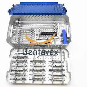 Kit d'instruments pour l'extraction de vis cassées, extracteur de vis, instrument chirurgical orthopédique, ensemble de retrait de clous intramédullaires par Dentave - Product Image 1