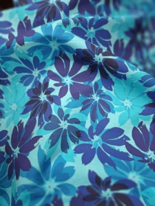 Tissu Popeline de Mousseline de Viscose Biologique Imprimé Floral Estival Vibrant Motif Présage Floral pour Femmes et Filles Coupe Trapèze - Product Image 4