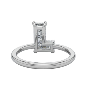 แหวนเพชร GIA IGI Certified Lab Grown Diamond ตัวอักษร L ทองคำแท้ 925 เงินสเตอร์ลิง ดีไซน์ทันสมัย สำหรับผู้หญิง - Product Image 1