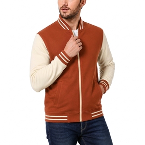 Chaqueta Bomber de Forro Polar para Hombre, Fabricante de Chaquetas de Mezcla de Algodón con Etiqueta Privada OEM ODM - Product Image 2