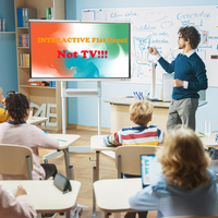 Pizarra Interactiva de 75 Pulgadas, Pantalla Táctil Inteligente, Resolución 4K, Pantalla Digital para Escuelas