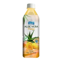 Groothandel 500ml PET fles Private Label Pure Aloë Vera sap drank met mango, ananas en watermeloen pulp, natuurlijk uit Vietnam