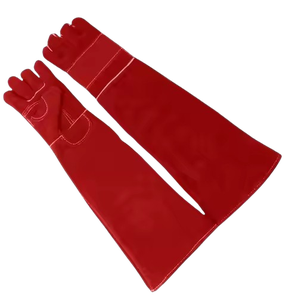 Extreme Safety Cowhide Split <b>Leather</b> Gloves for Welders Flame-Resistant and Fire-Affected <b>Wrist</b> Welding Gloves - Product Image 3