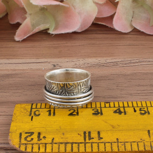 Anillo de banda de plata de ley 925 hecho a mano, clásico, de eternidad, para mujer, con piedra de nacimiento de agosto, regalo de aniversario de boda, engaste de bisel - Product Image 5