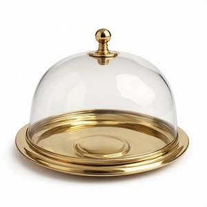 Cúpula de cristal premium diseñada para una presentación elegante de postres y un exhibición con estilo en mesas de hogares modernos. - Product Image 6