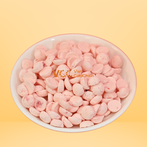 Freeze Dried Yogurt <b>Bites</b> Strawberry Flavor | Crispy Healthy Snack OEM Supplier Bulk Packaging 12 Months Shelf Life - Product Image 1