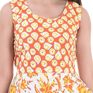 Women Printed Frock Modern Ladies Casual <b>Dress</b> Elegant Floral Print Comfortable Lightweight Fabric Stylish Long Length Frock - Product Image 5