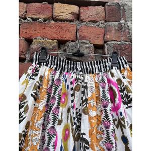 Jupes en coton imprimé Ikat, jupe Kali faite à la main, jupe mi-longue d'été faite à la main, jupe bohème hippie, robe jupe décontractée pour femmes - Product Image 4