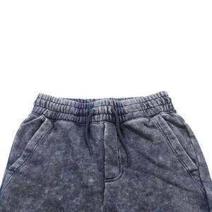 Nouvel Arrivage Short Homme Vintage Streetwear Personnalisable en Molleton Bouclette Polyester Élasthanne à Taille Élastique, Effet Délavé Acide et Délavé Soleil - Product Image 4