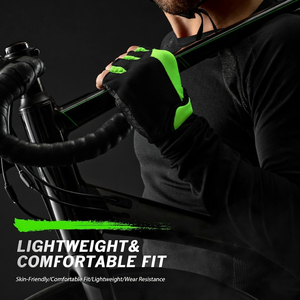 Factory Direct Customizable Wholesale New Design Summer Half <b>Finger</b> Unisex Cycling Gloves Adjustable Wrist <b>Strap</b> Hook Loop - Product Image 6