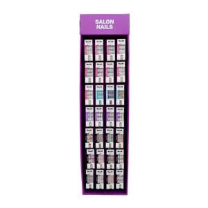 Faux ongles en ABS de forme amande, motif arc-en-ciel de dessin animé, de haute qualité, sûrs, avec estampage doré, faciles à appliquer, pré-collés - Product Image 2