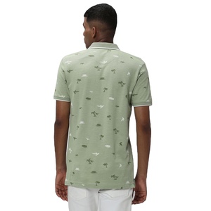 Meilleures ventes 100% coton pour hommes pour Polo T-Shirt en gros Logo personnalisé motif uni à manches courtes conception OEM haut éponge tricot - Product Image 3