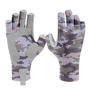 Camouflage Fingerless Summer Sport Fishing <b>Gloves</b> UV Protection Non Slip Lightweight Breathable Paddle Boarding <b>Rowing</b> - Product Image 6