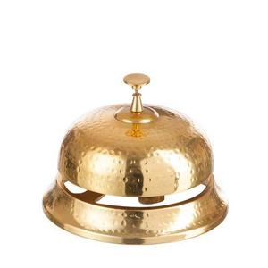 Campana de Mesa de Aluminio Estilo Antiguo, Campana de Mesa de Aluminio Vintage para Restaurante, Oficina, Cocina, con Botón de Presión Manual - Product Image 5