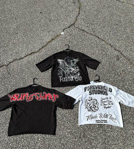 Camiseta de Hombre Estilo Streetwear, Personalizada, Vintage, Doble Capa, Impresión Serigráfica DTG, Efecto Desgastado, Corte Cuadrado, 280 Gramos, 100% Algodón Antiarrugas - Product Image 6