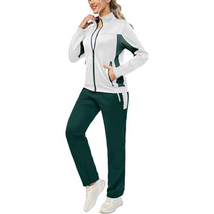 ชุดวอร์มออกกำลังกายผู้หญิง ดีไซน์ใหม่ทันสมัย พิมพ์โลโก้ได้ตามต้องการ จากผู้ผลิตที่ดีที่สุด เนื้อผ้าบางเบา ระบายอากาศได้ดี สวมใส่สบาย กระชับรูปร่าง - Product Image 1