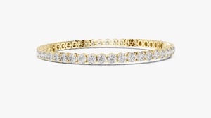 Pulsera de Lujo Chapada en Oro con Diamantes Cultivados en Laboratorio, Hecha a Mano, para Mujer, Diseño Artístico de Joyería Fina Disponible, Venta al Por Mayor - Product Image 2