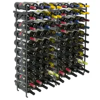 Porte-bouteilles mural en métal, style élégant, imperméable, motif fruits, design rectangulaire durable, capacité 5L, pour restaurant
