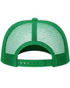 Gorra Trucker Personalizada Verde y Blanca con Malla Trasera, Ajustable, Transpirable, con Espuma de Poliéster en la Parte Delantera y Logotipo Personalizado - Product Image 4