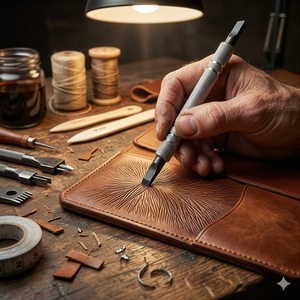 High Quality <b>Leather</b> Hair Line <b>Tool</b> Precision Craft Hand <b>Tool</b> for Stamping, Carving, Marking Durable Steel <b>Tool</b> | India 2026 Pro - Product Image 1