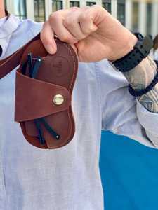 Genuine Leather <b>Glasses</b> Pouch Luxury Soft Cowhide Spectacles <b>Case</b> Slim Handmade Sunglasses Cover Travel Bag LGC-0043 - Product Image 5