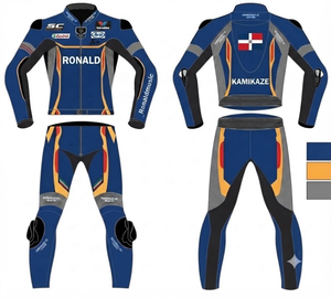 Professional Track Racing JumpSuit/Traje Made to Measure Cowhide/Kangaroo Leather With Level 2 Protection - Product Image 1