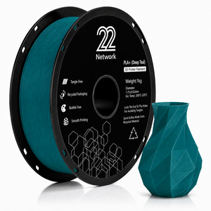 Filamento PLA+ Deep Teal 22Network al por mayor, 1.75mm, bobina de 1KG, filamento industrial para impresora 3D, alta velocidad 300mm/s, OEM ODM - Product Image 1