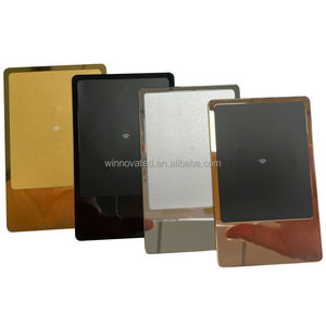 Tarjeta NFC <span class=keywords><strong>de</strong></span> Metal Plateado o Dorado <span class=keywords><strong>de</strong></span> Lujo Personalizada con Grabado para Membresía - Product Image 5