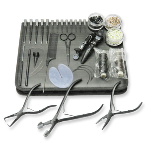 Pinzas para Extensiones de Cabello, Micro Anillas, Cuentas de Sujeción Fuerte, Herramienta de Prensado de Plumas, Lazo de Tracción Negro, Acero Inoxidable - Product Image 4