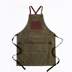 Tablier de barbier personnalisé avec logo, unisexe, en cuir PU, tablier de chef, tablier de barbier - Product Image 3
