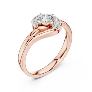 Anillo de Oro Amarillo de 14K con Diamante Cultivado en Laboratorio para Mujer |   Regalo de Aniversario |   Diamante Cultivado Nuevo - Product Image 6