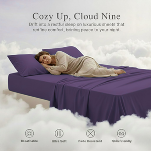 ชุดผ้าปูที่นอนสีพื้นแบบราชวงศ์ |   ผ้าเนื้อนุ่มระบายอากาศได้ดี |   คุณภาพที่ทนทานยาวนาน |   ชุดเครื่องนอนบ้านหรู รุ่นพรีเมียม ปี 2026 - Product Image 5