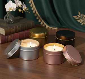 Vela Aromática Personalizada en Lata de Metal, Cera de Soja Hecha a Mano, Etiqueta Privada, Decoración para el Hogar de Pascua, Precio al por Mayor Elegante - Product Image 2