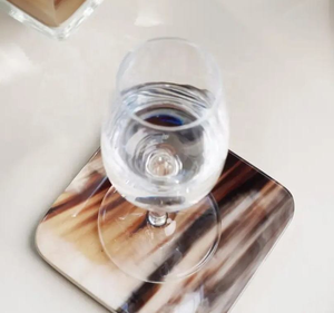 Premium Buffalo Horn <b>Coasters</b> with Smooth Edge Finish Luxury Handmade Horn <b>Table</b> Accessories Beautiful Natural Horn <b>Coasters</b> for - Product Image 3